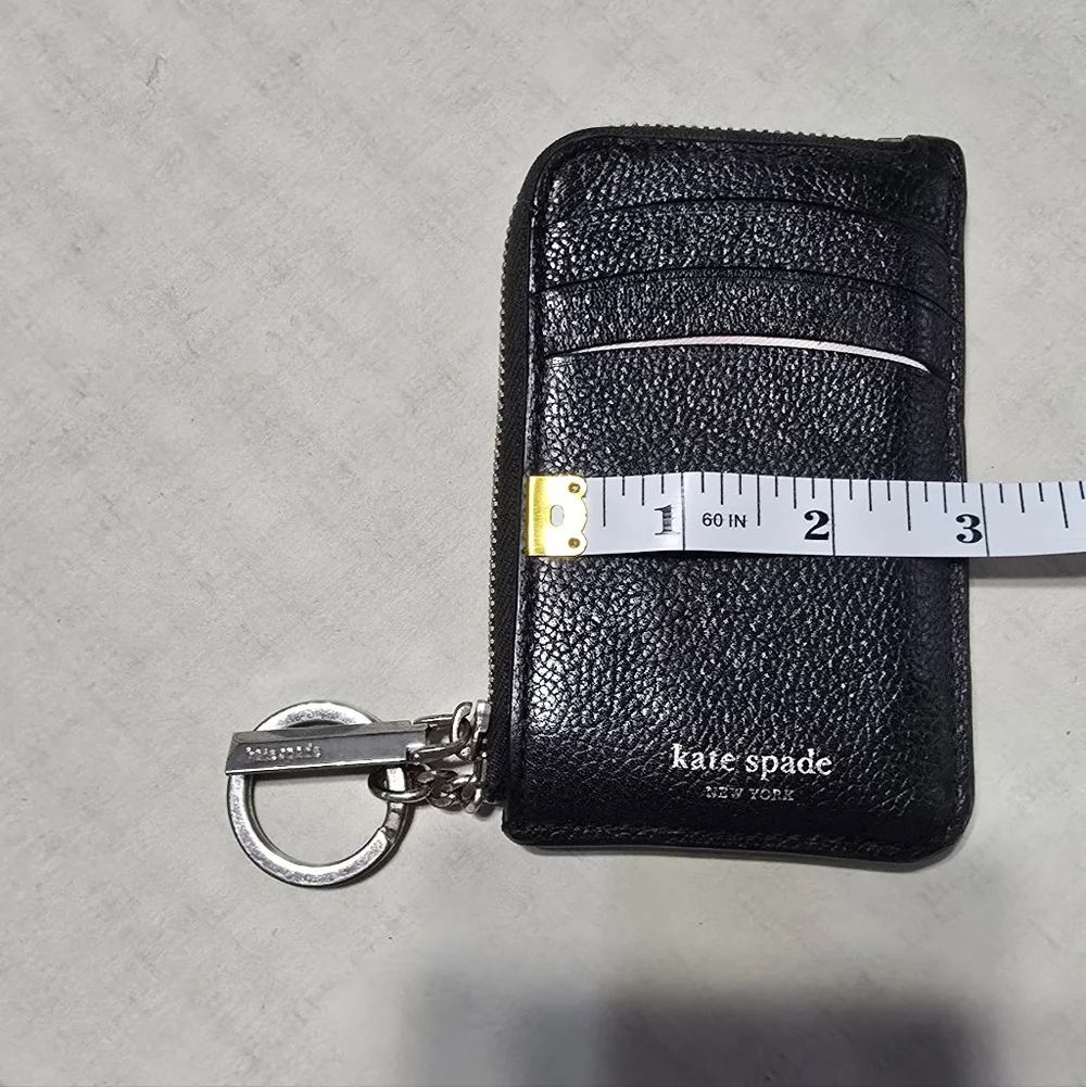 Kate Spade Black Leather Card Holder